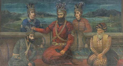 Le couronnement de Mohammad Shah Gurkani par Nader Shah, Abolhassan