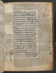 Harley 1802, f.19r, Initiale décorée 