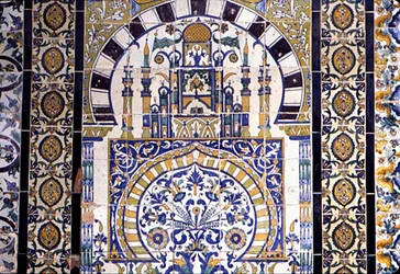 Tunisie à Kairouan : décoration de la mosquée