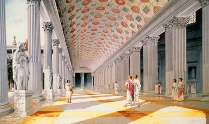 Forum de Trajan - reconstruction de la colonnade