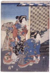 Deux femmes (une agenouillée)