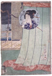 Bando Mitsugoro en Ohatsu, épouse de Manoya