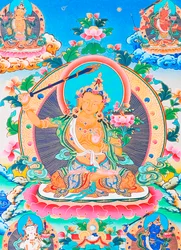 Image représentant Manjushree, le créateur légendaire de la vallée de Katmandou