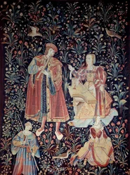La tenture de la Vie Seigneuriale : le concert Tapisserie de laine et de soie réalisée vers 1520 aux Pays-Bas