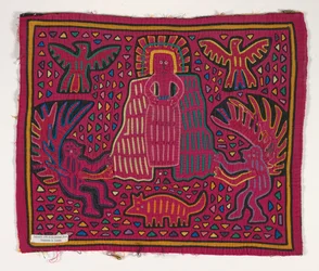 Panneau de chemise (mola), Peuple Kuna, Îles San Blas, c.1950s