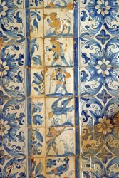Panneau représentant des scènes de chasse, Tarouca, Portugal