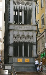 Ascenseur de Santa Justa, Lisbonne, Portugal