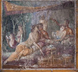 Scène de banquet, Pompéi
