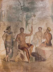 Méléagre et Atalante, Pompéi