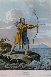 Habitant des îles Kouriles, vers 1800