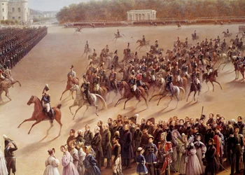 Parade sur le Champ de Mars (détail)