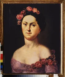 Portrait de la ballerine Avdotia Istomina en Flora