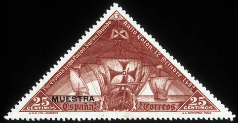 Timbre espagnol sur les caravelles de Christophe Colomb