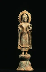 Bouddha, période Davaravati (bronze)