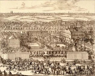 Quartier allemand Nemetskaya sloboda à Moscou, partie droite, 1705