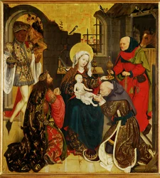 Adoration des Mages ... (peinture sur bois)