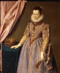 Portrait de Christine de Lorraine, épouse du Grand-Duc Ferdinand I de Médicis