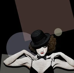 Cabaret, 2019 (scratchboard, colorisé numériquement)