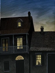 Vieux Carré, 2009 (scratchboard, colorisé numériquement)