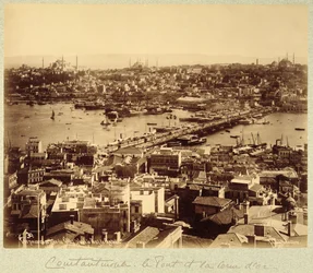 Panorama surplombant Istanbul et le Bosphore, vers 1890