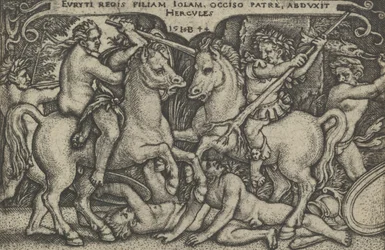 Hercule enlevant Iole, des Travaux d