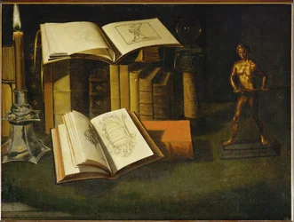 Livre, bougie et statuette - Livre, bougie et statuette ...