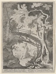 Un paysage rocheux avec la tentation du Christ