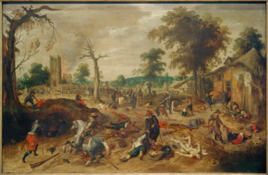 Le pillage du village de Wommelgem par les troupes des provinces insurgées