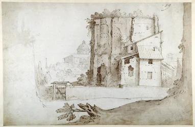 Ruines sur le Celio avec l