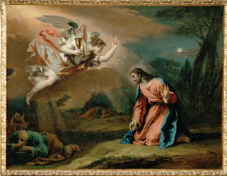 Le Christ au Mont des Oliviers (peinture sur toile)