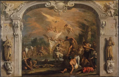 Le baptême du Christ, c.1713-14