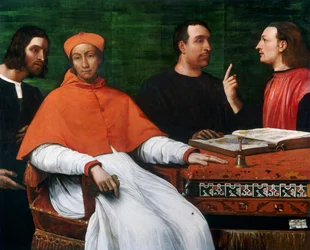 Cardinal Bandinello Sauli, son secrétaire et deux géographes, 1516