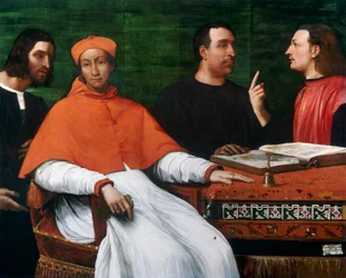 Cardinal Bandinello Sauli, son secrétaire et deux géographes, 1516