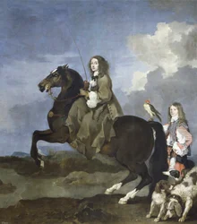 Portrait de Christine de Suède à cheval