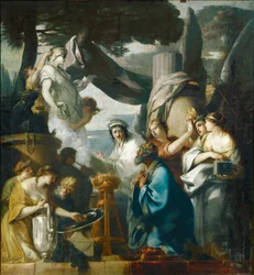 Salomon sacrifiant aux idoles ...