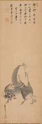 Homme chevauchant à l