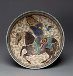 Bol avec prince à cheval d