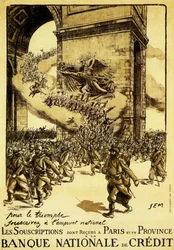 Affiche politique. France. 1917. Au nom du triomphe, souscrivez à l