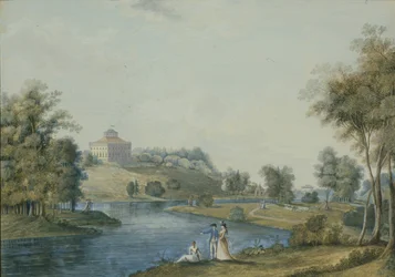 Vue du domaine de campagne Sivoritsy, avant 1792