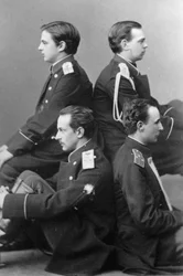 Grands-ducs Alexandre Alexandrovitch et Vladimir Alexandrovitch de Russie
