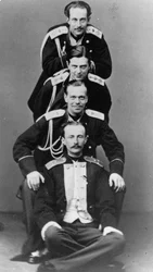 Grands-ducs Alexandre Alexandrovitch et Vladimir Alexandrovitch de Russie, vers 1870-1875