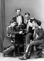 Grands-ducs Alexandre Alexandrovitch et Vladimir Alexandrovitch de Russie, vers 1870-1875