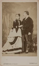 Paul Pavlovich Demidoff, 2e prince de San Donato 1839-1885, avec sa femme, Maria