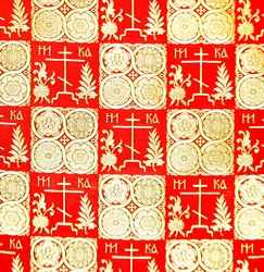 Satin demi-soie de la manufacture Olovyanishnikov, début du 20e siècle