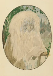 Leshy. Illustration du poème Ruslan et Ludmila par A. Pouchkine, 1921-1926