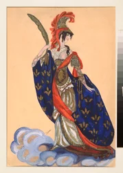 Costume préparatoire pour la pièce de théâtre "Le triomphe des États" de A. Bobrishchev-Pouchkine