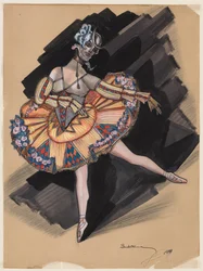 La Poupée féerique. Costume pour Anna Pavlova, 1924