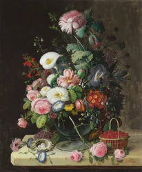 Nature morte, vase de fleurs