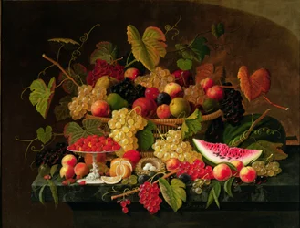 Nature morte avec fruits