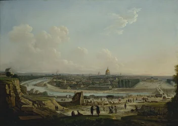 Vue générale de Paris, prise de la colline de Chaillot, en 1818